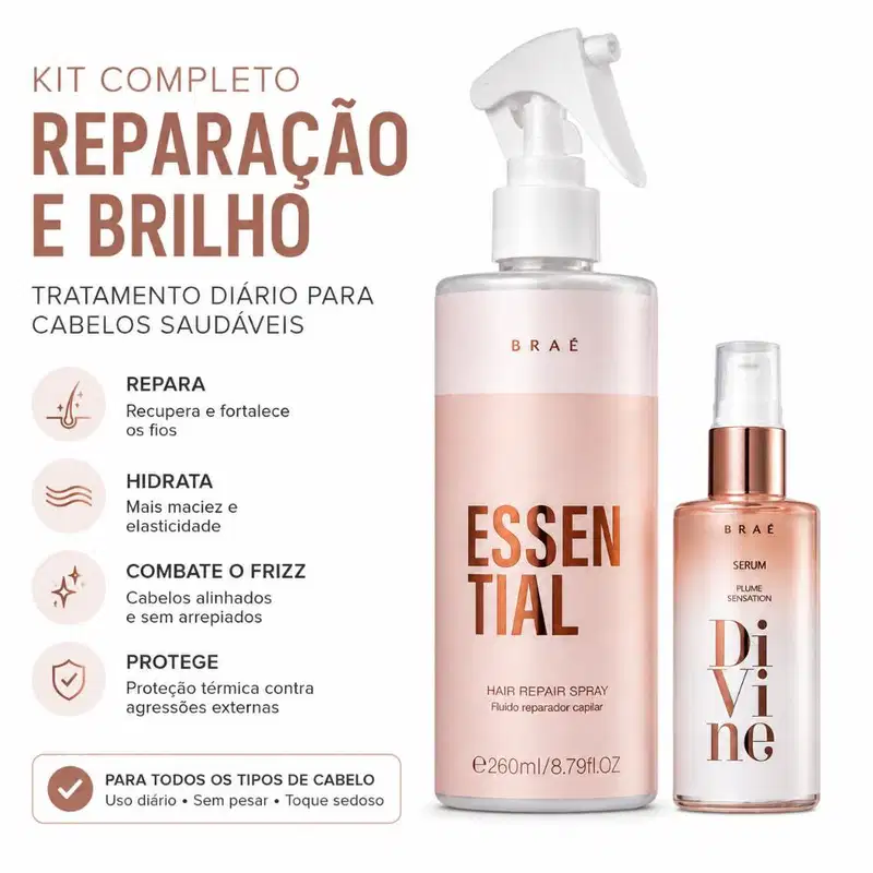 Kit Braé Essential + Divine Plume (2 Produtos)