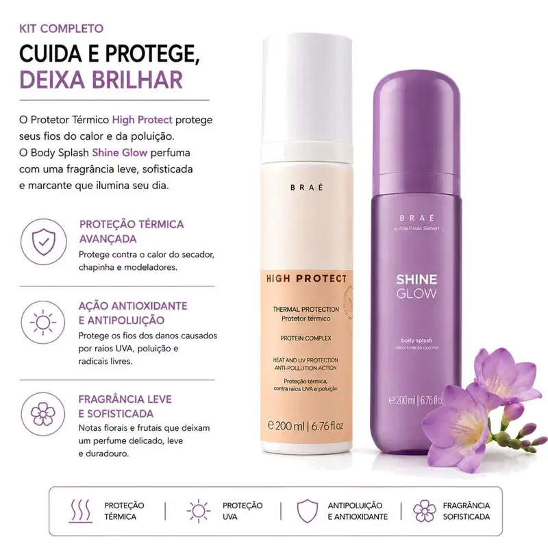 High Protect   + body splash Shine Glow
