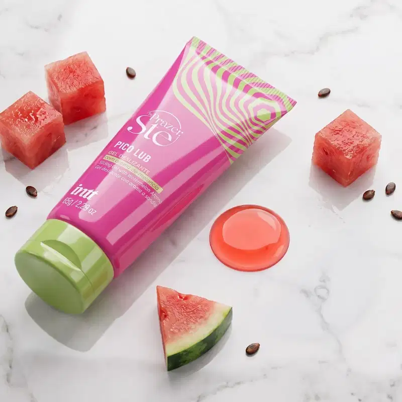 Kit Pico Pulse + Pico Lub Prazer Set Intt Melancia Lubrificante Beijável