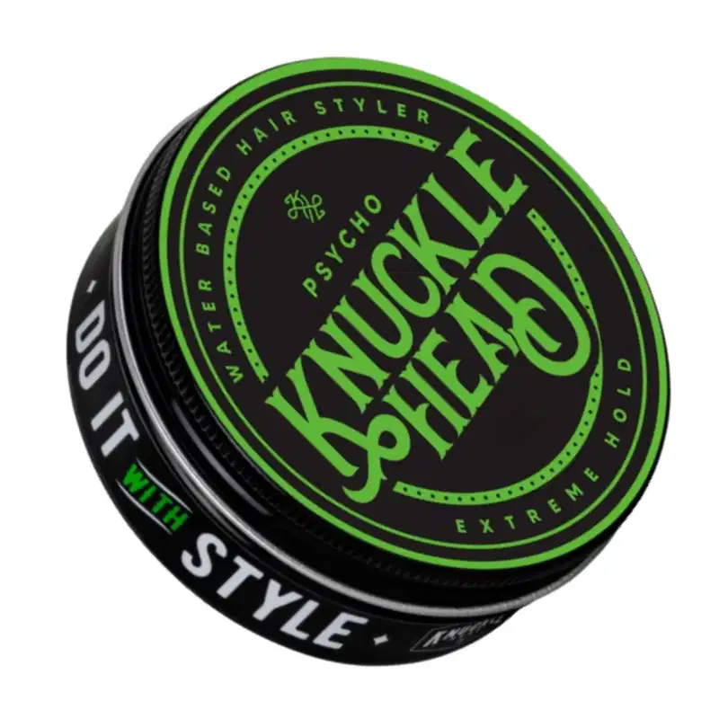 Pomada Modeladora Knucklehead Psycho 50g Efeito Brilho com Alta Fixação
