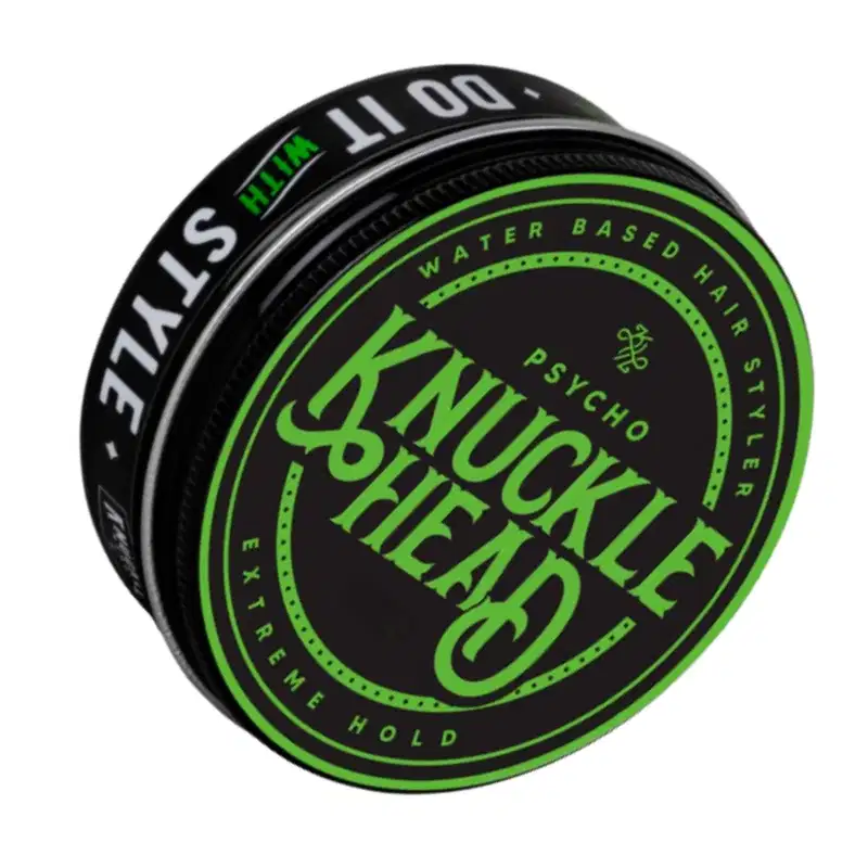 Pomada Modeladora Knucklehead Psycho 50g Efeito Brilho com Alta Fixação