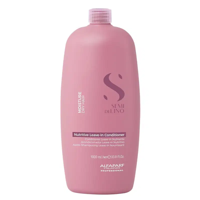 Kit Alfaparf Semi Di Lino Moisture - Shampoo 1L + Leave in Condicionador 1L + 3x Ampola 13ml