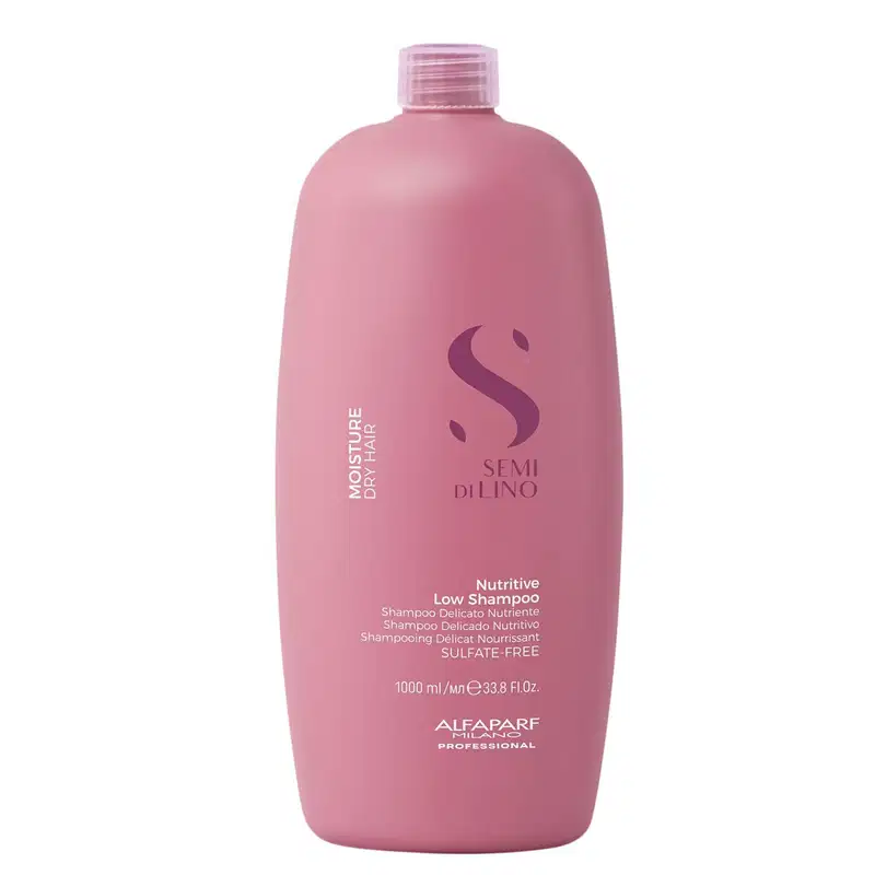 Kit Alfaparf Semi Di Lino Moisture - Shampoo 1L + Leave in Condicionador 1L + 3x Ampola 13ml