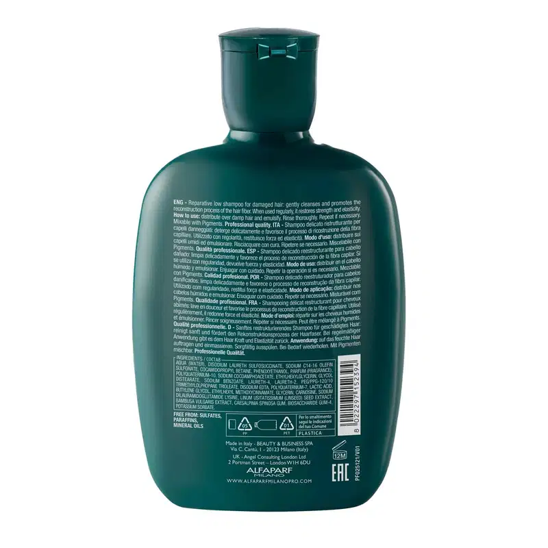 Kit Alfaparf Semi Di Lino Reconstruction - Shampoo 250ml + Máscara Suave 200ml + Fluído 125ml