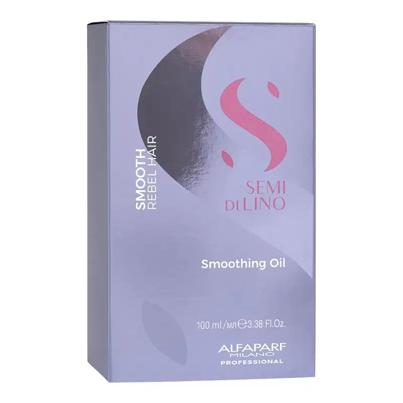 Kit Alfaparf Semi Di Lino Smooth Smoothing - Shampoo & Condicionador 1 Litro + Máscara 500ml + Óleo 100ml + Válvula Pump