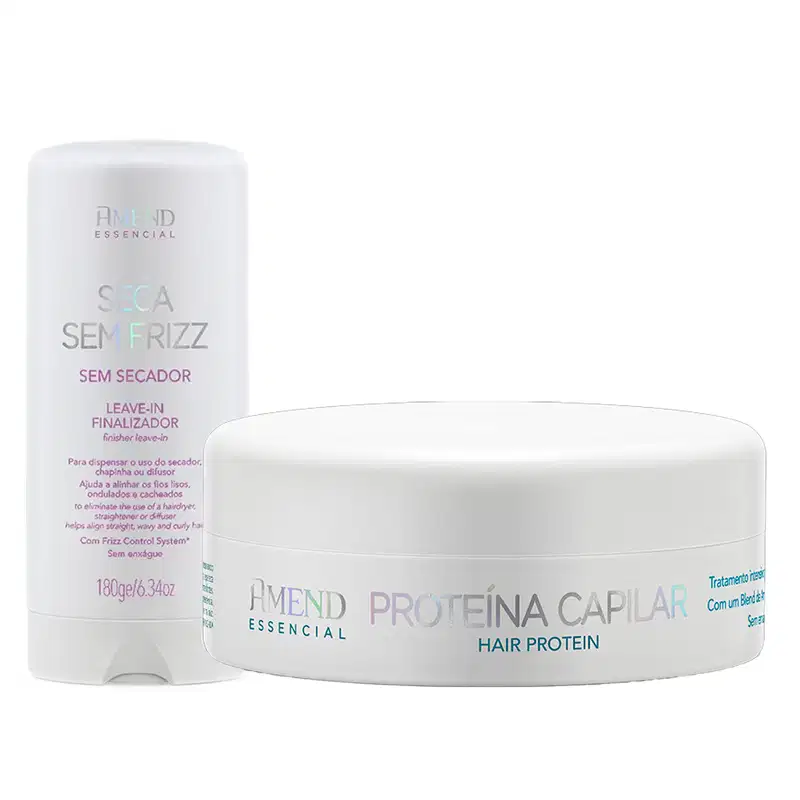Kit Amend Essencial Proteína Capilar 100g + Seca Sem Frizz