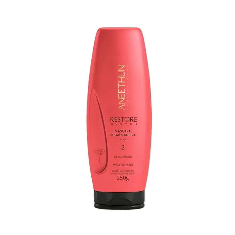 Kit Aneethun Restore System - Shampoo 1L + Máscara 250g + Acidificante 210ml