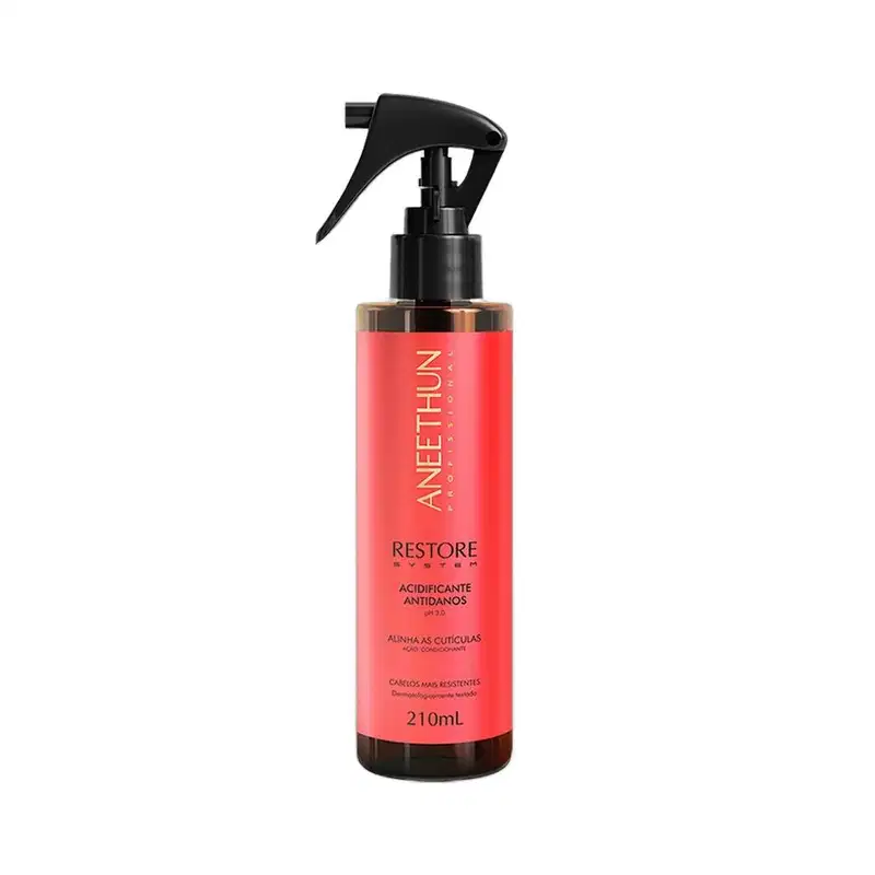 Kit Aneethun Restore System - Shampoo 1L + Máscara 250g + Acidificante 210ml