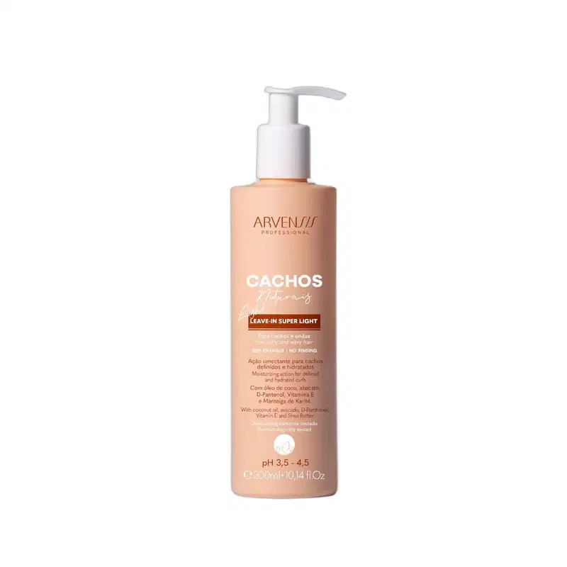 Kit Arvensis Cachos Naturais Light - Leave-In 300ml + Máscara 2x1 300g
