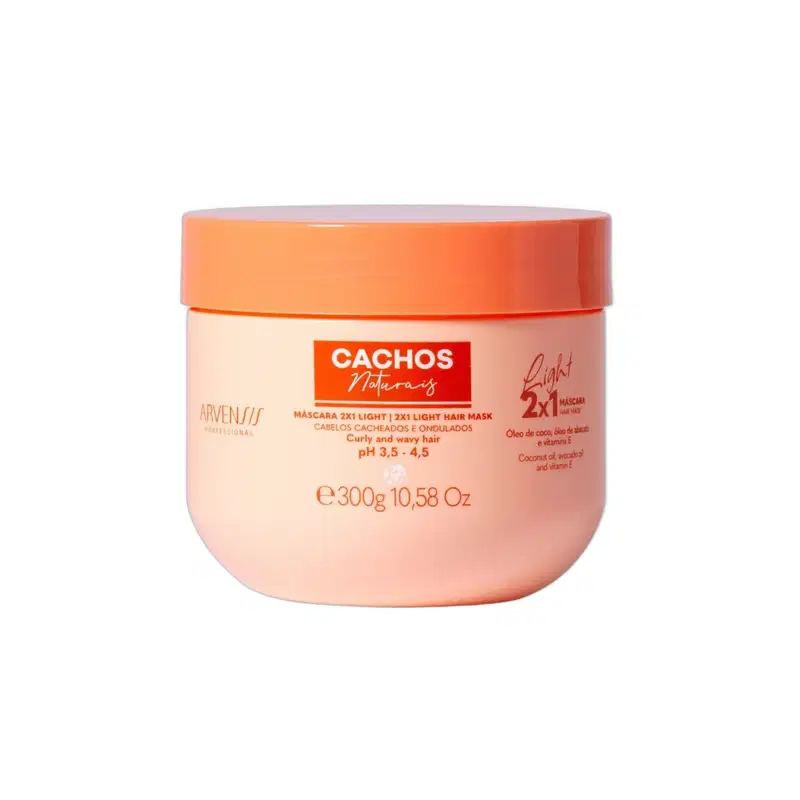 Kit Arvensis Cachos Naturais Light - Shampoo + Leave-In 300ml & Máscara 2x1 300g & Mousse 150ml
