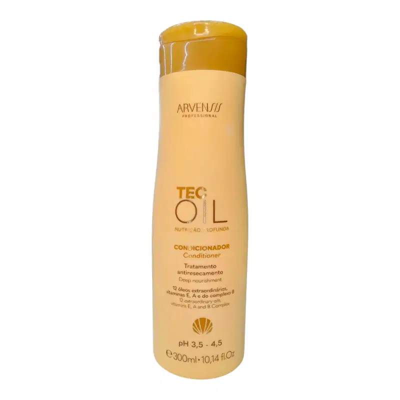 Kit Arvensis Cosméticos Naturais Tec Oil -Shampoo & Condicionador 300ml + Máscara 300g + Óleo 60ml