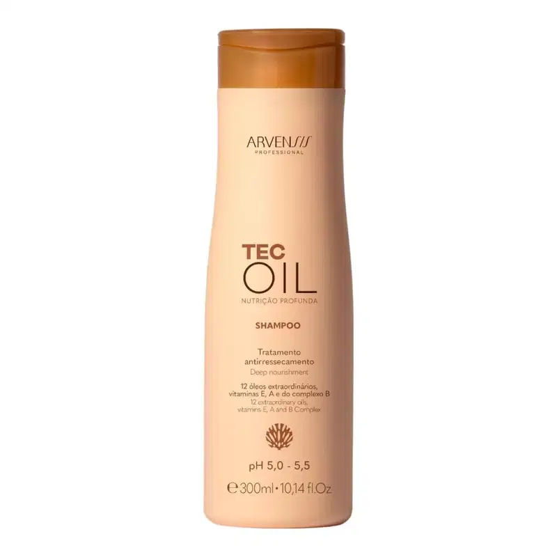 Kit Arvensis Cosméticos Naturais Tec Oil -Shampoo 300ml + Máscara 300g