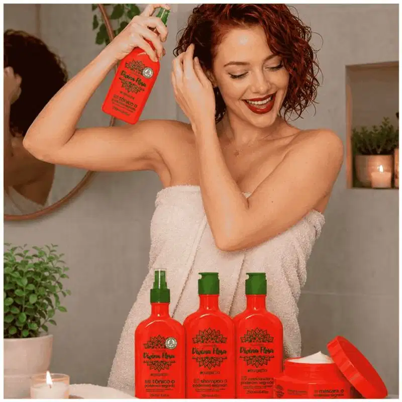 Kit Capilar Divina Flora O Poderoso Segredo 4 Produtos