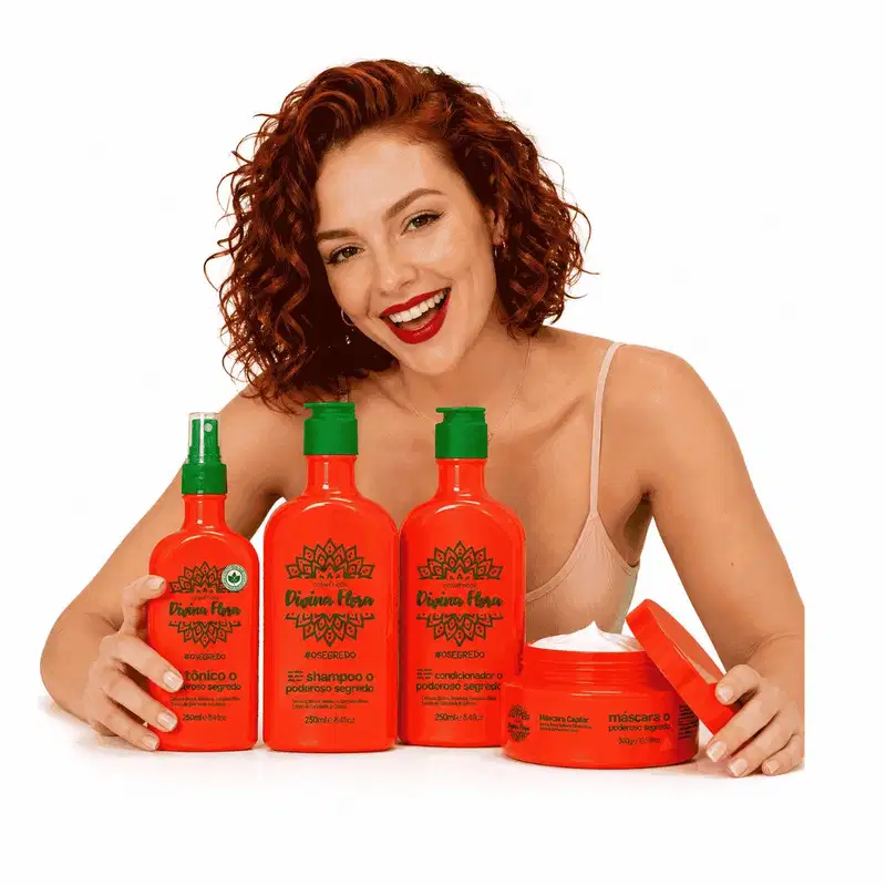 Kit Capilar Divina Flora O Poderoso Segredo 4 Produtos