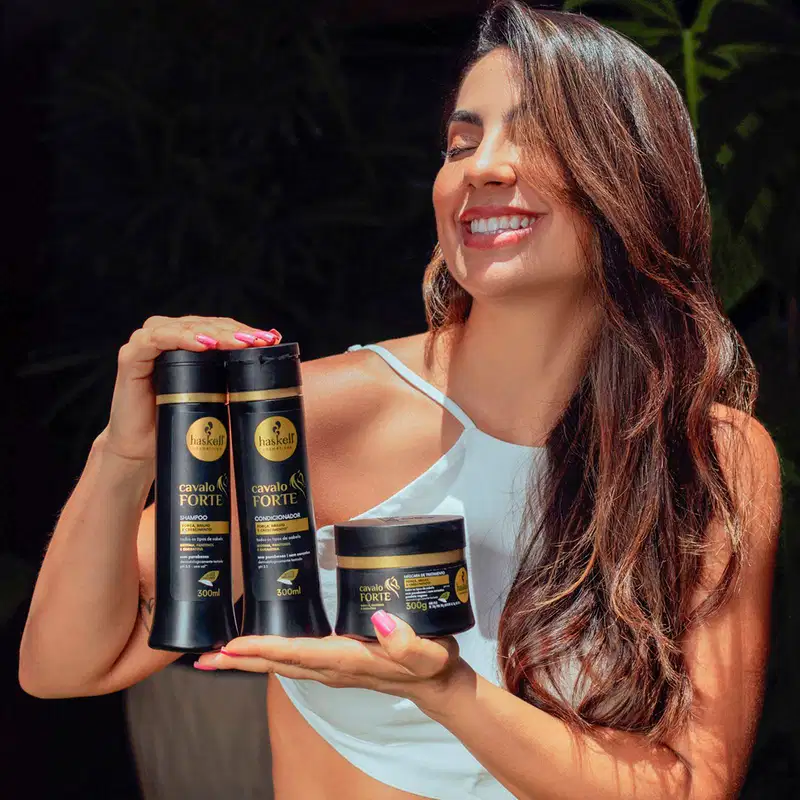 Kit Haskell Cavalo Forte Pack Shampoo e Condicionador 300ml + Máscara 300g