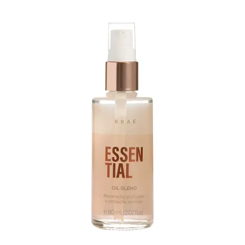 Kit Braé Essential Shampoo 250ml + Condicionador 250ml + Spray Finalizador 260ml + Sérum Oil Blend 60ml