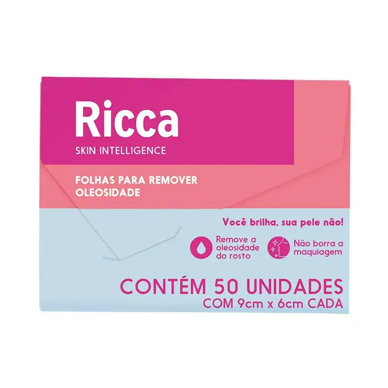 Kit Ricca 3 Folhas para Remover Oleosidade