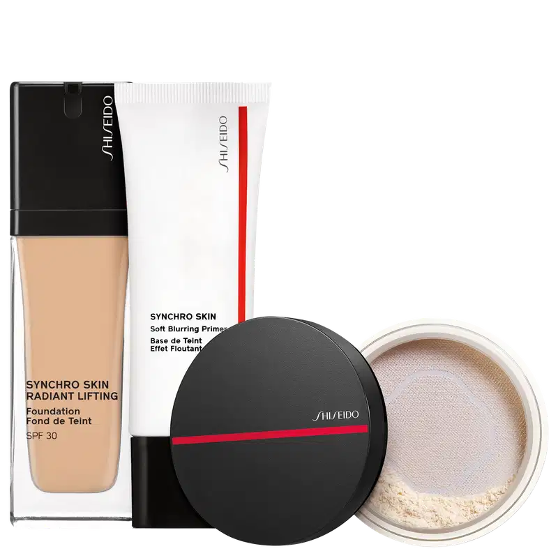 Kit Shiseido Blurring Synchro Skin Cashmere (3 Produtos)