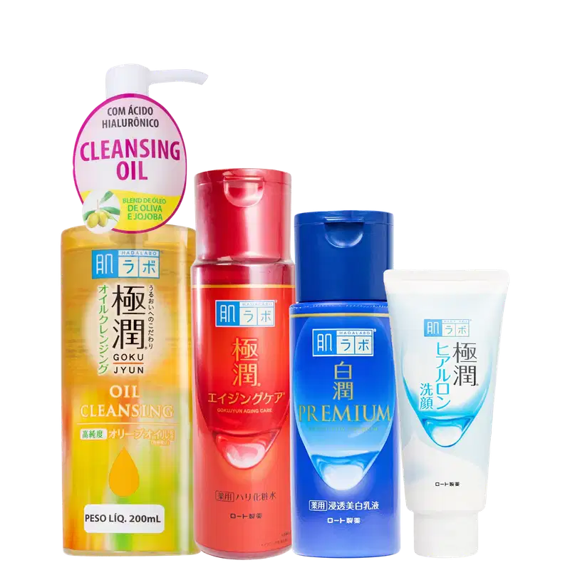 Kit Hada Labo Gokujyun Alpha Shirojyun (4 Produtos)