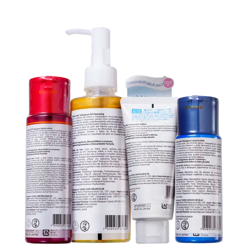 Kit Hada Labo Gokujyun Alpha Shirojyun (4 Produtos)