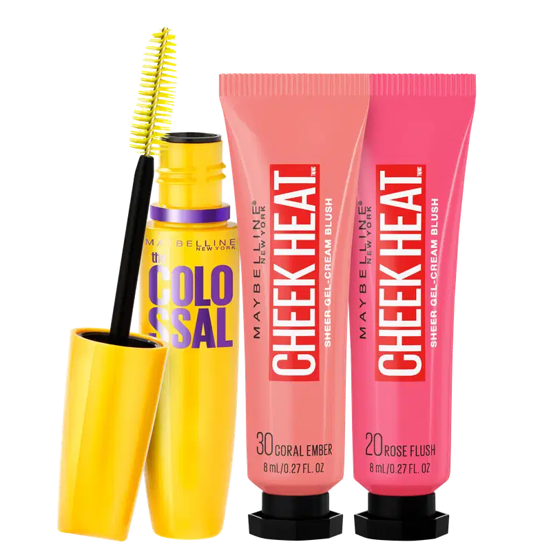 Kit Maybelline Rosto Corado (3 Produtos)