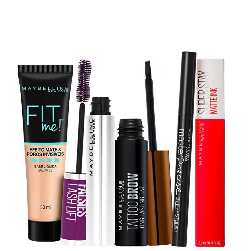 Kit Maybelline Make Completa (5 Produtos)