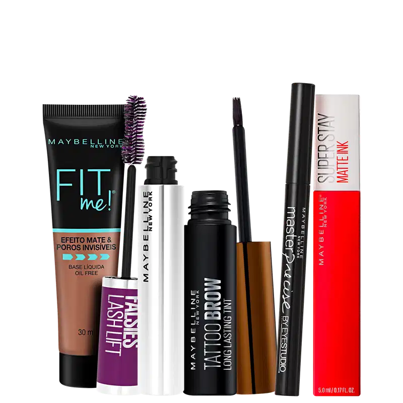 Kit Maybelline Make Completa 3 (5 Produtos)