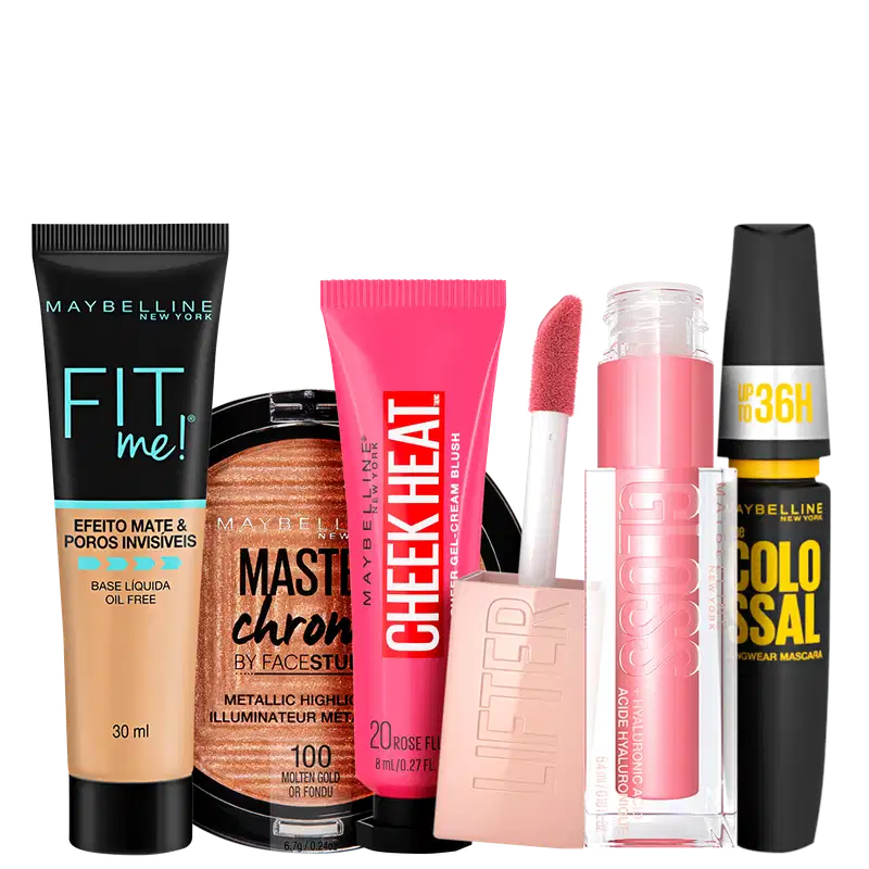 Kit Maybelline Make Impecável (5 Produtos)