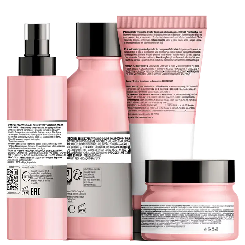 Kit L'Oréal Professionnel Serie Expert Vitamino Color Completo (4 Produtos)