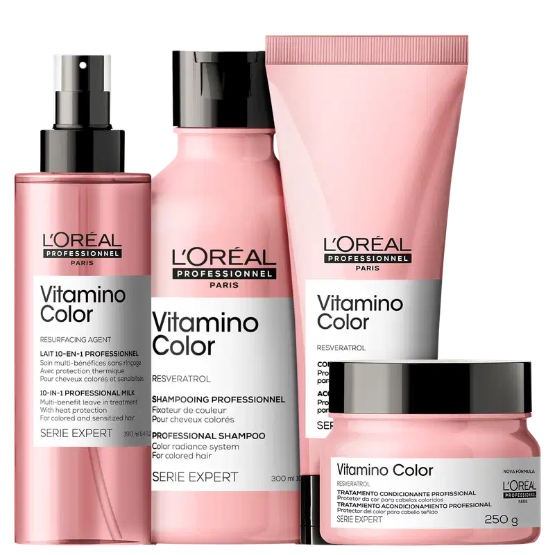 Kit L'Oréal Professionnel Serie Expert Vitamino Color Completo (4 Produtos)