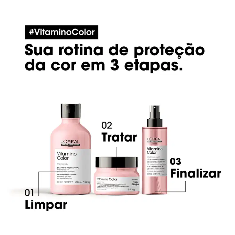 Kit L'Oréal Professionnel Serie Expert Vitamino Color Completo (4 Produtos)