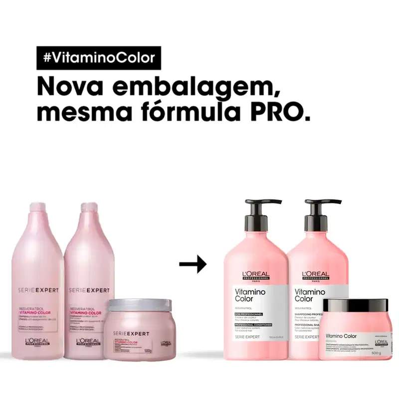Kit L'Oréal Professionnel Serie Expert Vitamino Color Completo (4 Produtos)