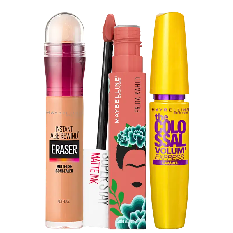 Kit Maybelline The Colossal Frida Kahlo Seductress Eraser 130 Medium (3 Produtos)