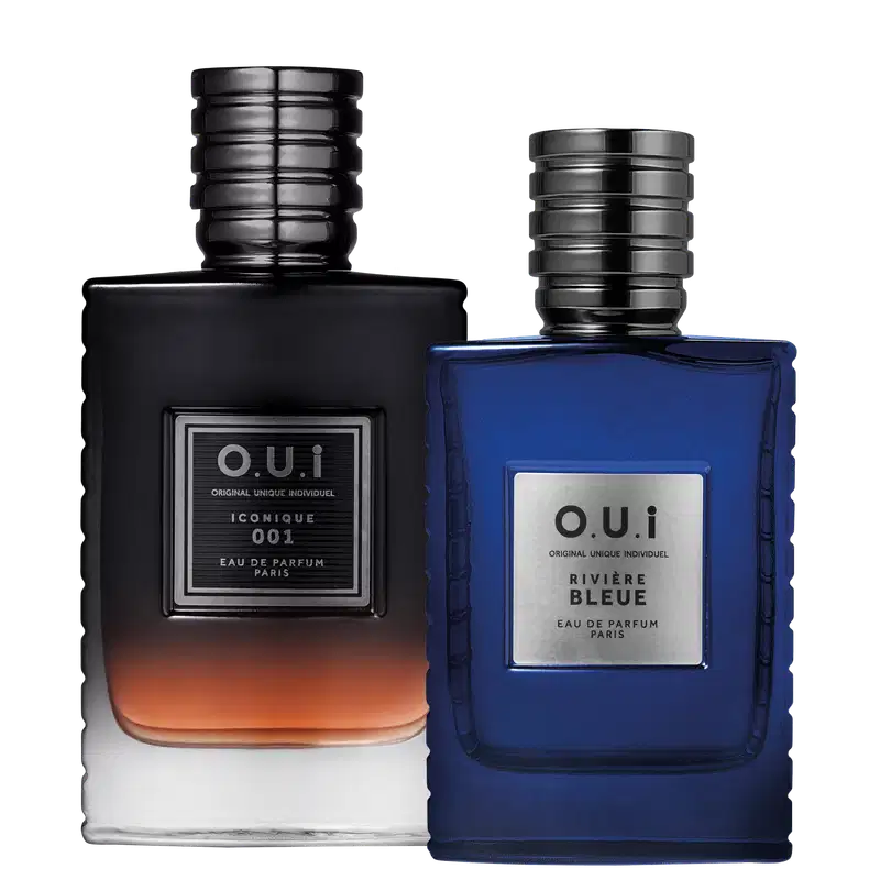 Kit O.U.i Iconique 001 & Rivière Bleue Masculino – Eau de Parfum 75ml + Eau de Parfum 30ml
