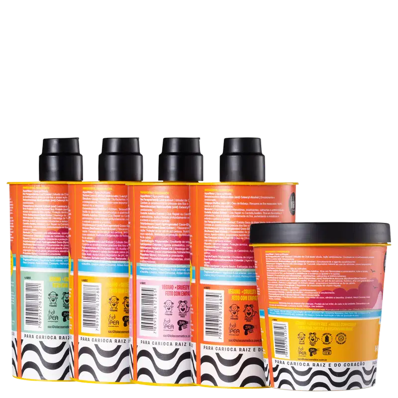 Kit Lola Cosmetics Ela é Carioca Sol, Sal, Piscina & Endorfina Proteína + 4ABC (5 Produtos)