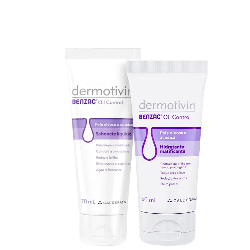 Kit Dermotivin Benzac Higienização e Hidratação (2 Produtos)