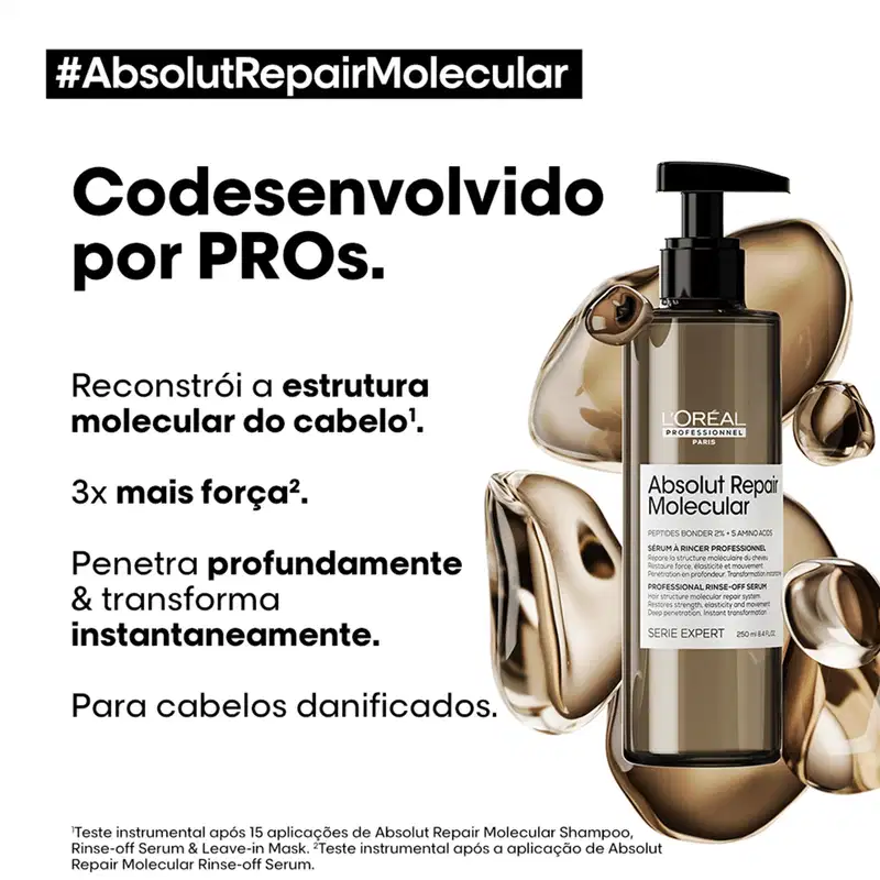 Kit L'Oréal Professionnel Absolut Repair Molecular Total (3 Produtos)