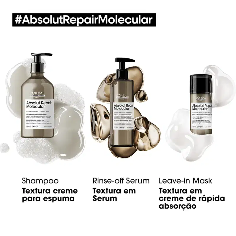 Kit L'Oréal Professionnel Absolut Repair Molecular Total (3 Produtos)