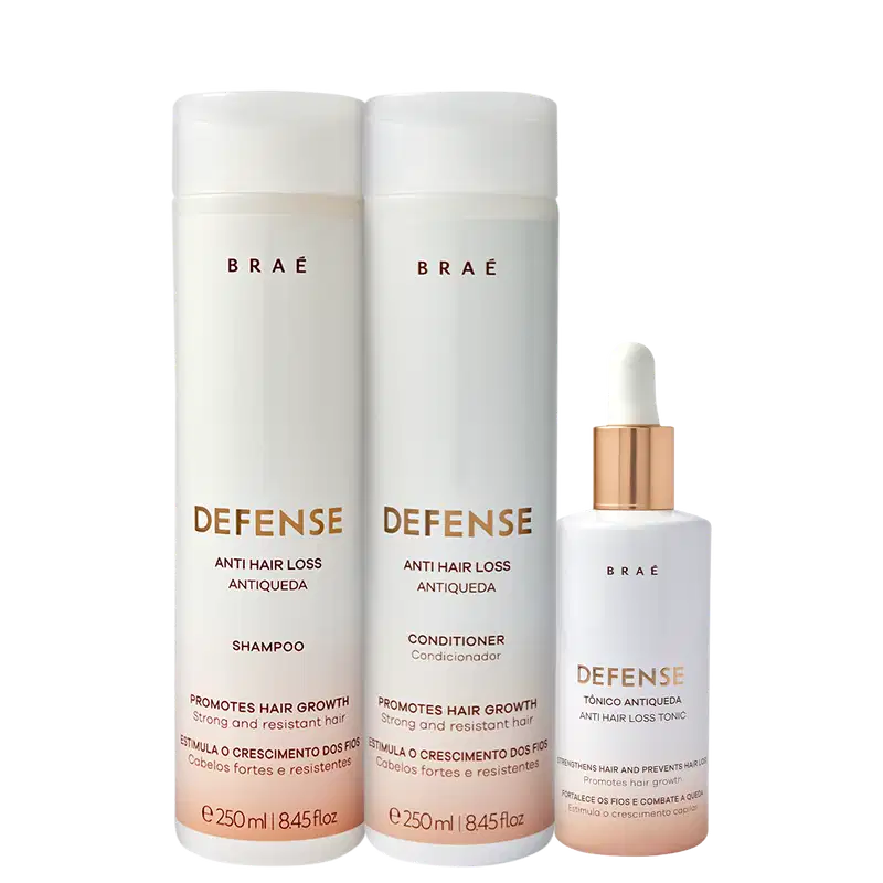 Kit Braé Defense Antiqueda Trio (3 Produtos)
