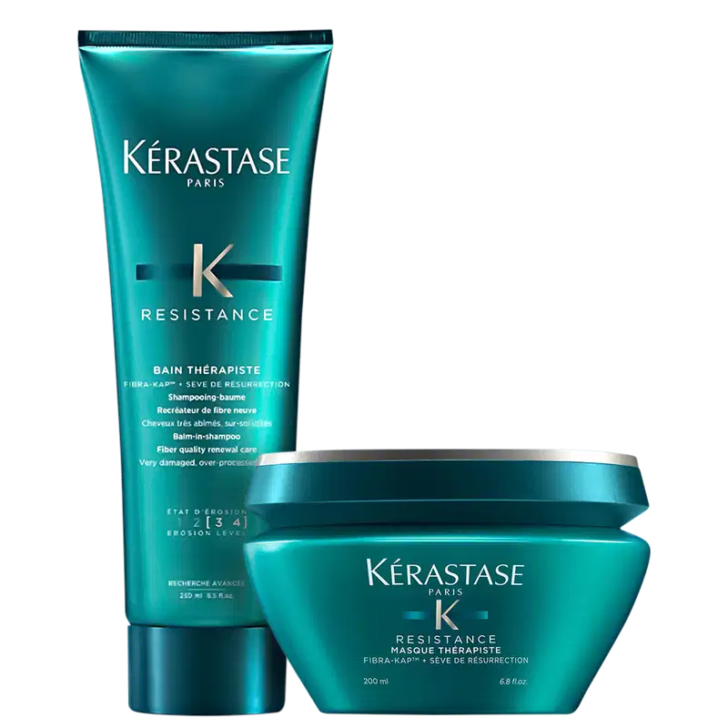 Kit Kérastase Résistance Thérapiste Limpeza e Força (2 Produtos)