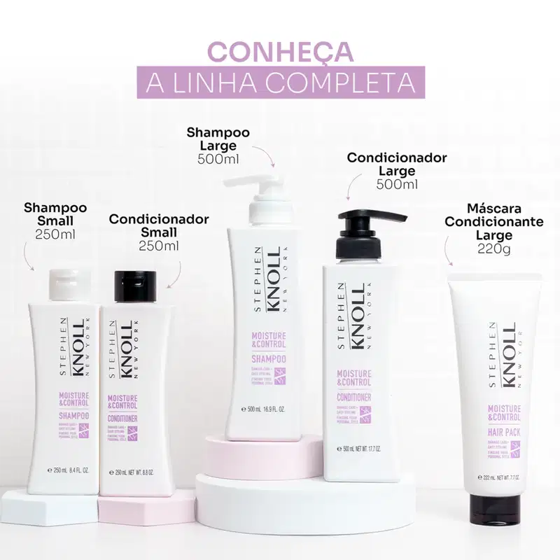 Kit Stephen Knoll Moisture & Control Duplo Clean (2 Produtos)