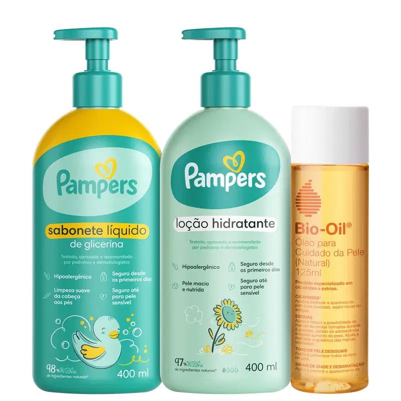 Kit Beleza na Web Limpeza e Cuidado Hidratante (3 Produtos)