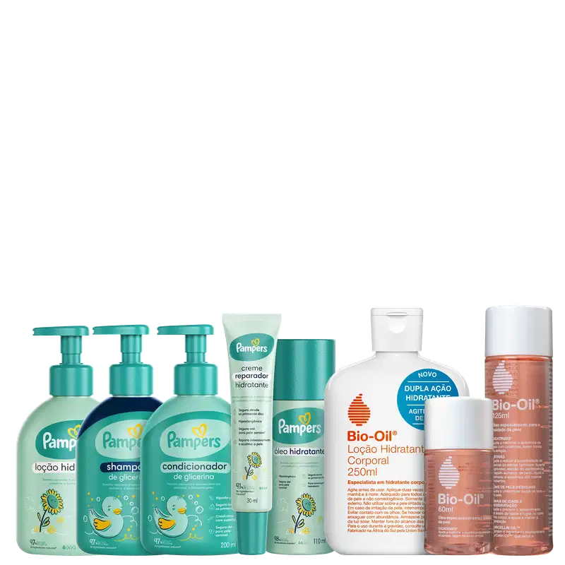 Kit Beleza na Web Rotina de Cuidados Infantil Super (8 Produtos)