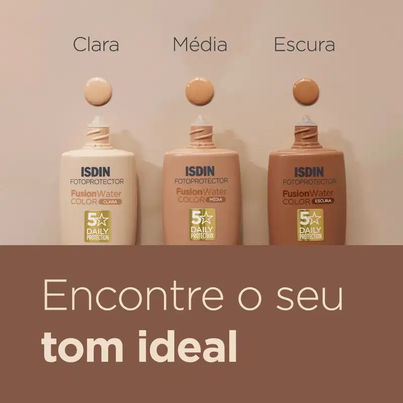 Kit ISDIN Fusion Water 5 Stars Color Escura (2 Produtos)