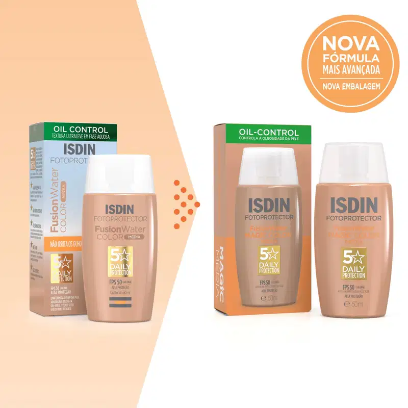 Kit ISDIN Fusion Water 5 Stars Color Média (2 Produtos)