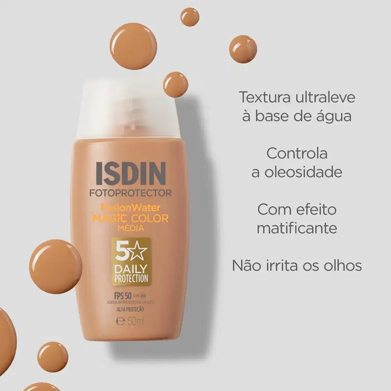 Kit ISDIN Fusion Water 5 Stars Color Média (2 Produtos)