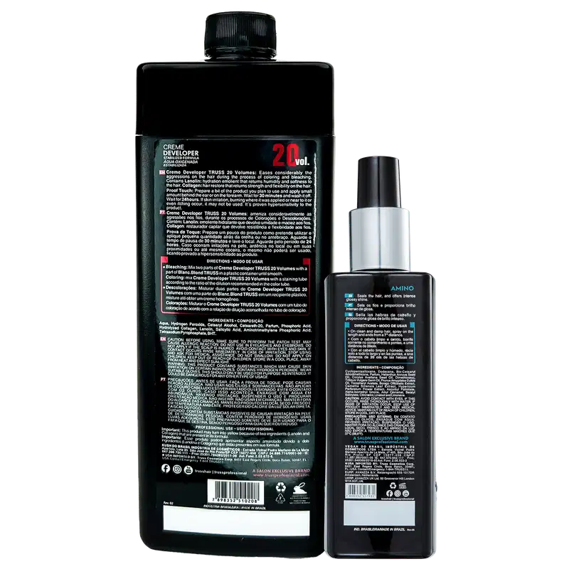 Kit TRUSS Amino Liponutriente + Creme Developer (2 Produtos)