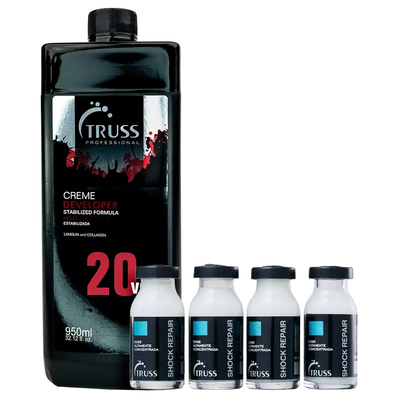 Kit TRUSS Shock Repair + Creme Developer (5 Produtos)