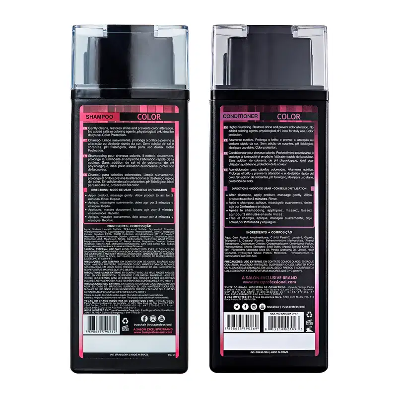Kit TRUSS Color + Frizz Zero Trio Intenso (3 Produtos)