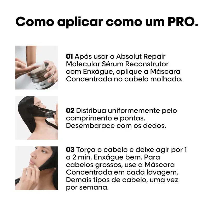 Kit L'Oréal Professionnel Absolut Repair Molecular Trio (3 Produtos)